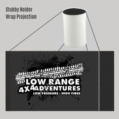 Stubby Holder - Tyre Track Logo - Charcoal Grey Thumbnail