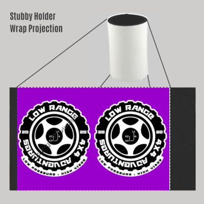 Stubby Holder - Tyre Logo - Purple Thumbnail